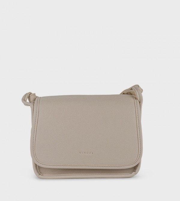 Textured Flap Crossbody Bag