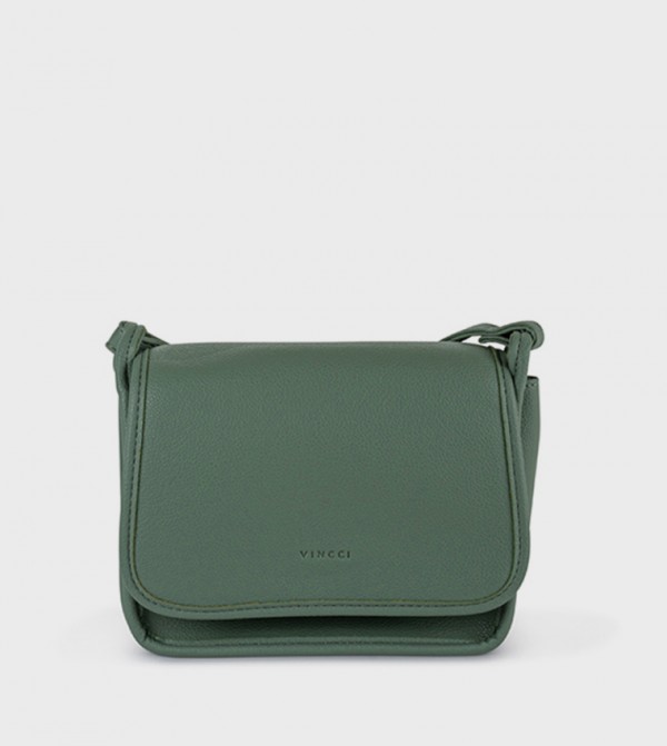 Textured Flap Crossbody Bag