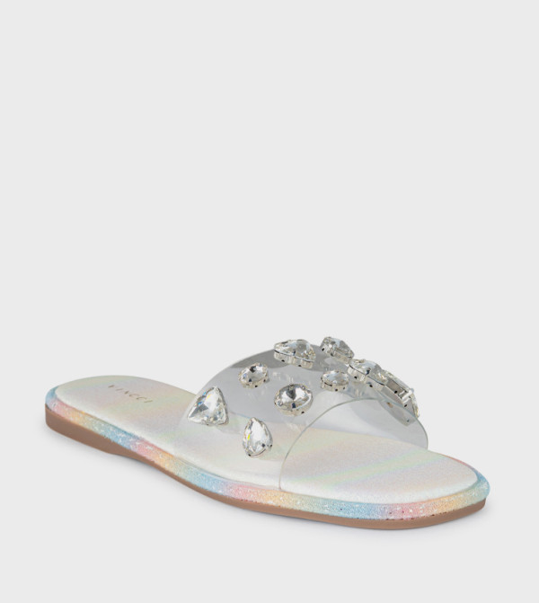Embellished Flat Sandals
