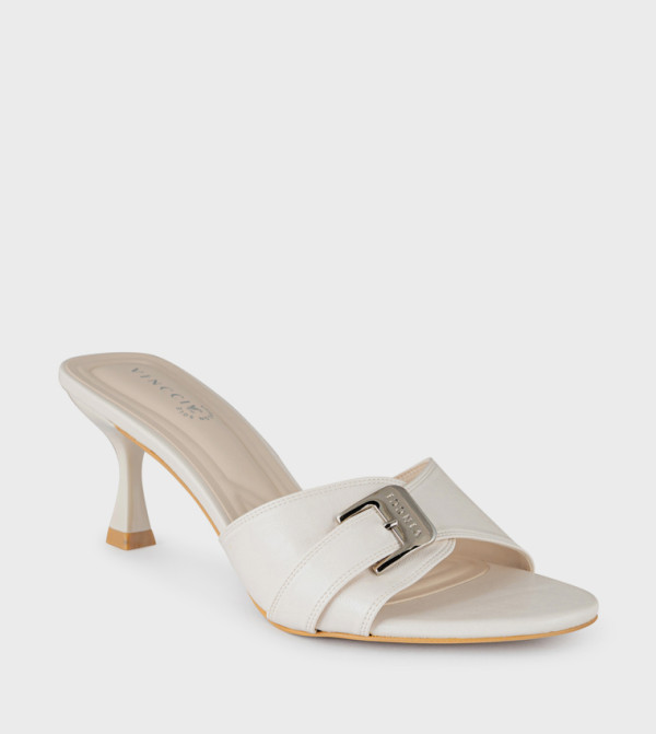 Buckle Strap Heeled Sandals