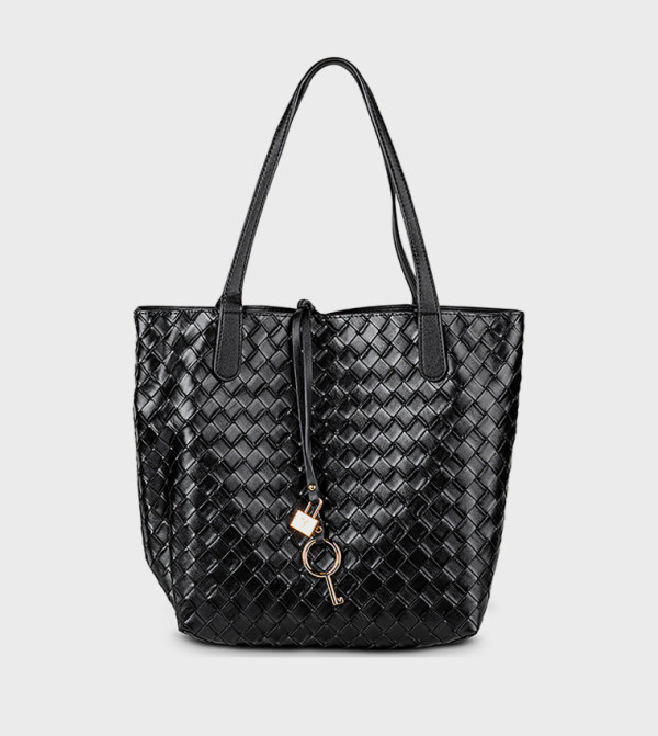 Braided Tote Bag Set