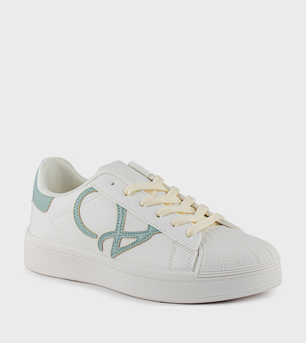 Patterned Low Top Sneakers