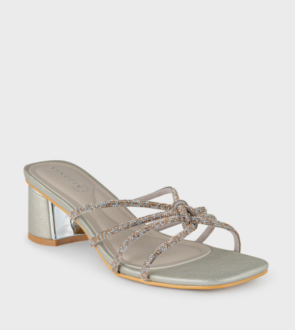 Embellished Strappy Heeled Sandals