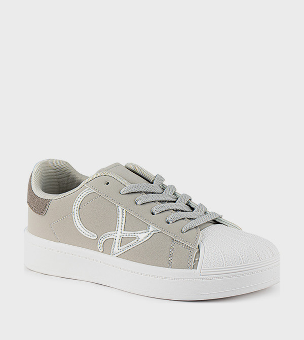 Patterned Low Top Sneakers