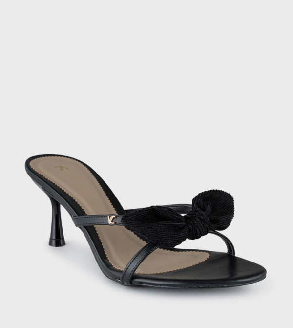 Bow Detail Heeled Sandals