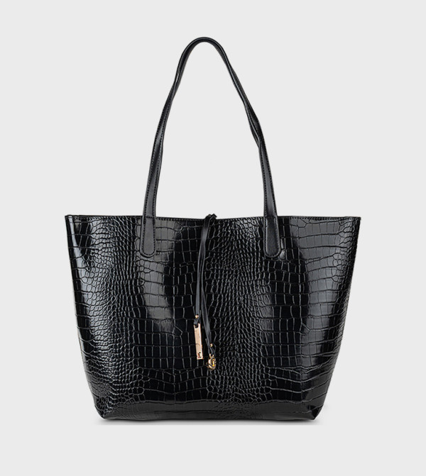 Textured Tote Bag Set