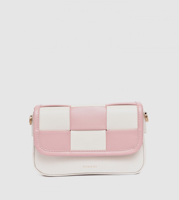 Checked Flap Crossbody Bag
