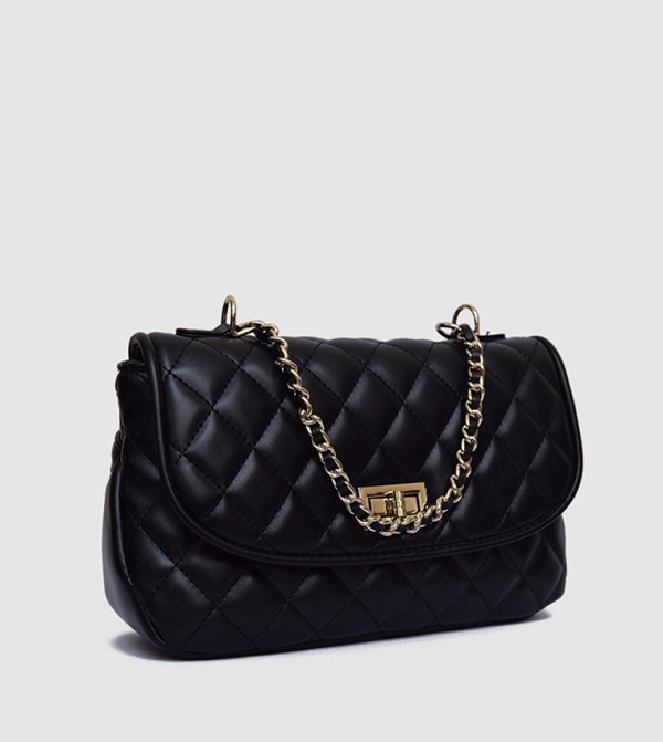 Quilted Flap Shoulder Bag