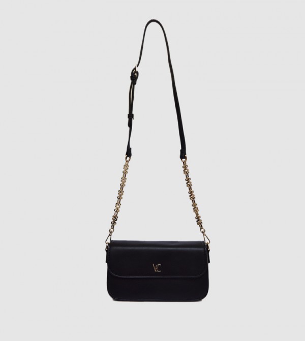 Logo Detail Flap Crossbody Bag