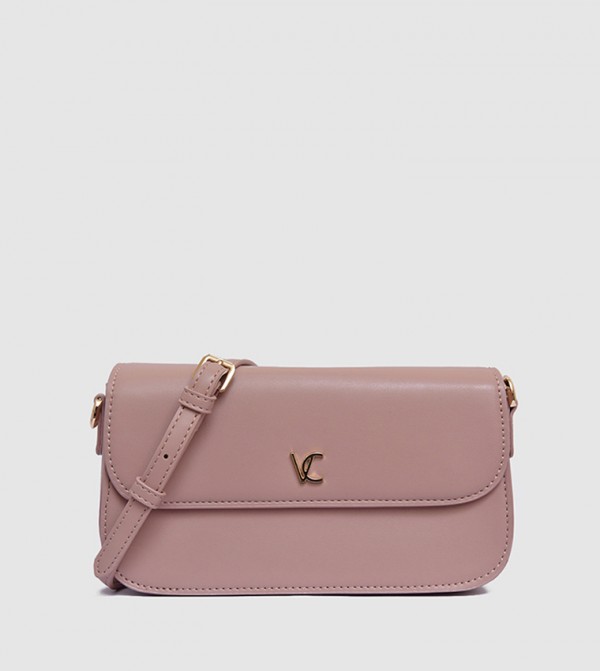 Logo Detail Flap Crossbody Bag