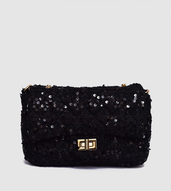 Sequined Convertible Crossbody Bag