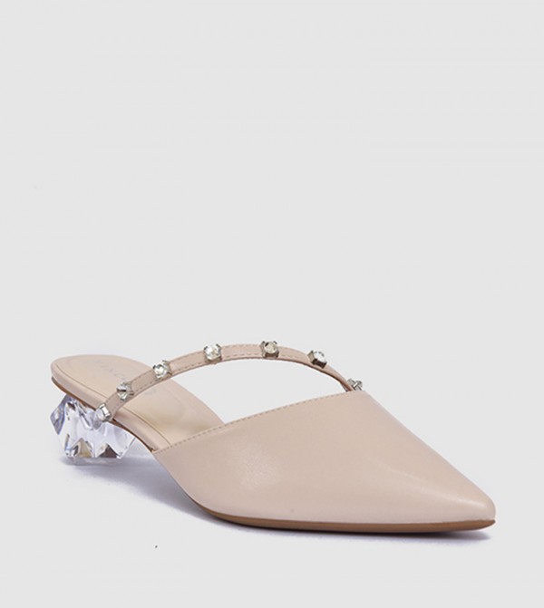 Embellished Pointed Toe Pumps