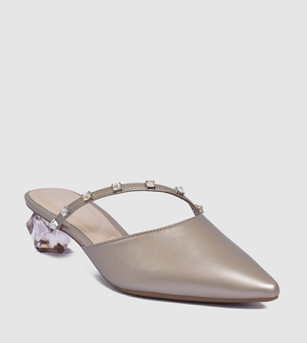 Embellished Pointed Toe Pumps
