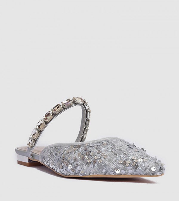 Embellished Pointed Toe Pumps