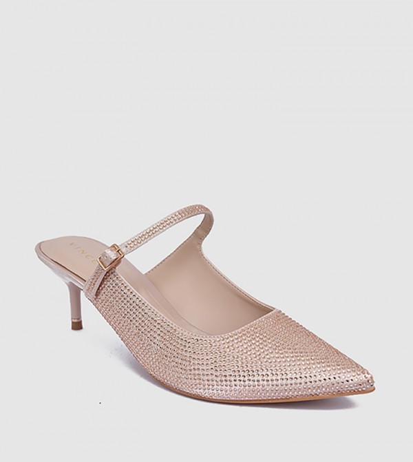Embellished Pointed Toe Pumps