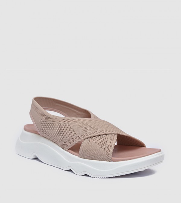 Criss-Cross Open Toe Wedge Sandals