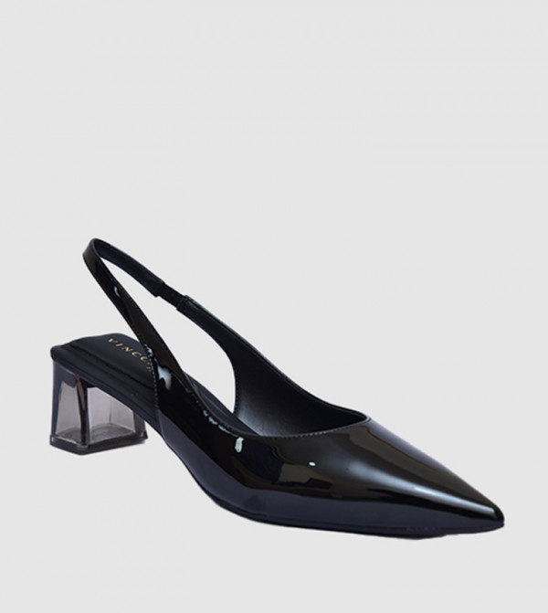 Pointed Toe Slingback Heel Pumps