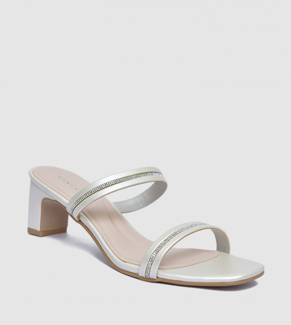 Embellished Block Heel Sandals