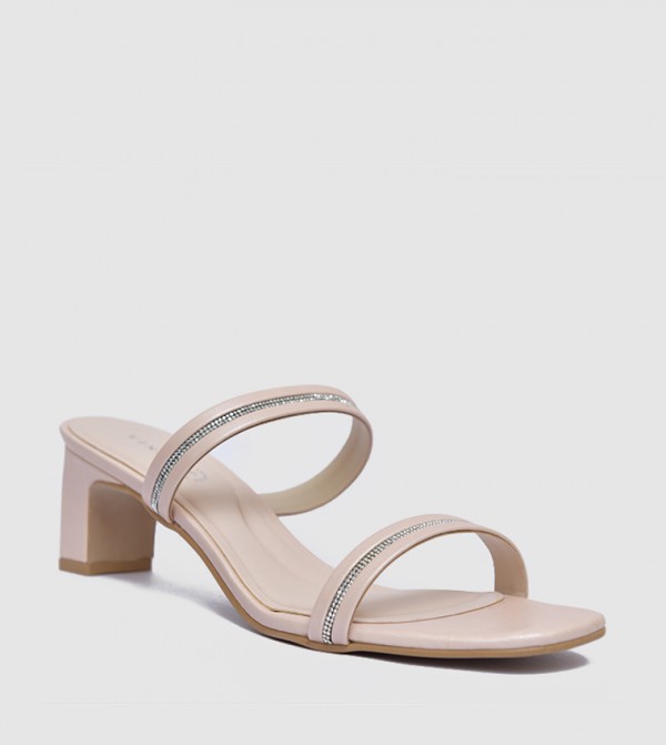Embellished Block Heel Sandals