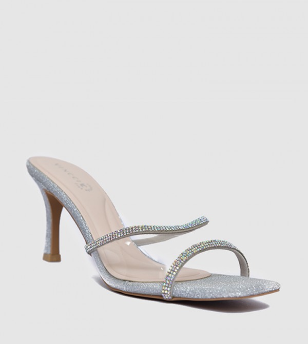 صندل كعب بمقدمة مفتوحة 