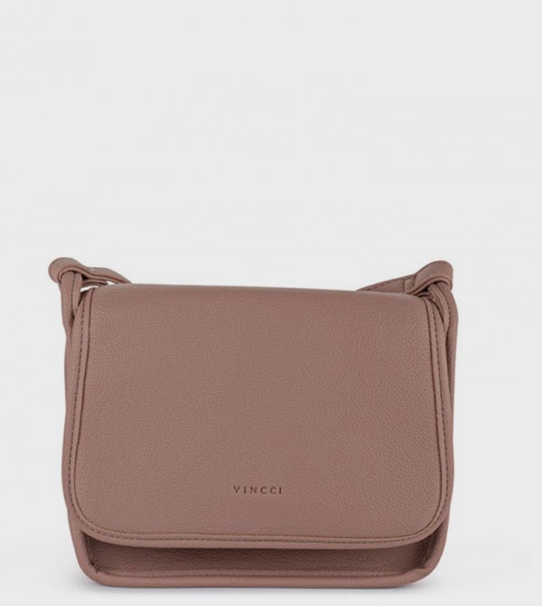 Textured Flap Crossbody Bag