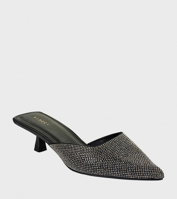 Embellished Mule Pumps
