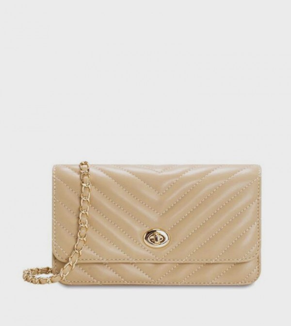 Quilted Flap Shoulder Bag