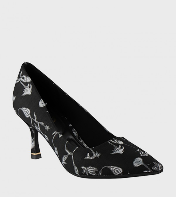 Patterned Pointed Toe Pumps