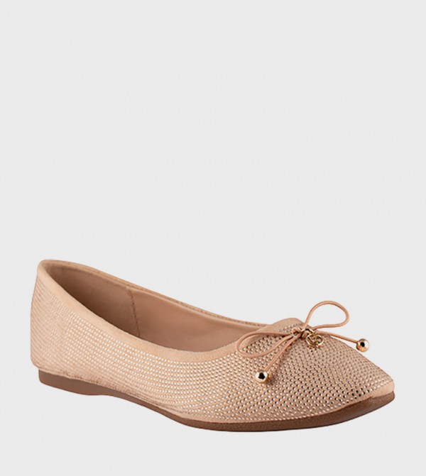 Embellished Bow Detail Ballerinas