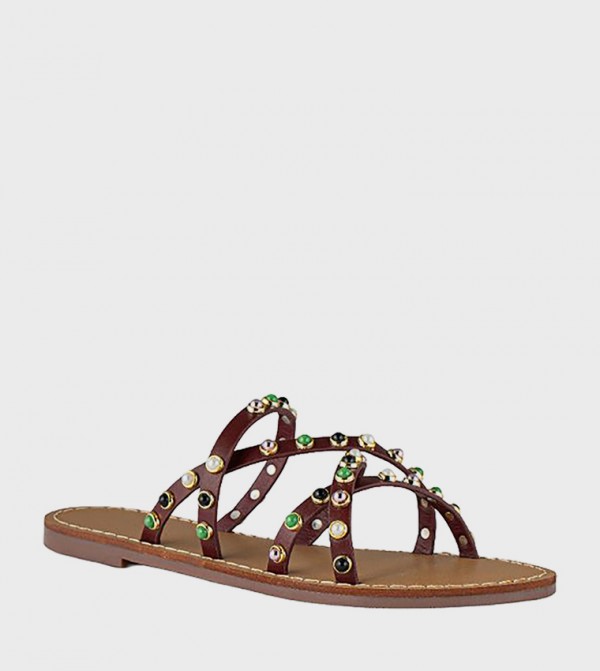 Studded Flat Sandals