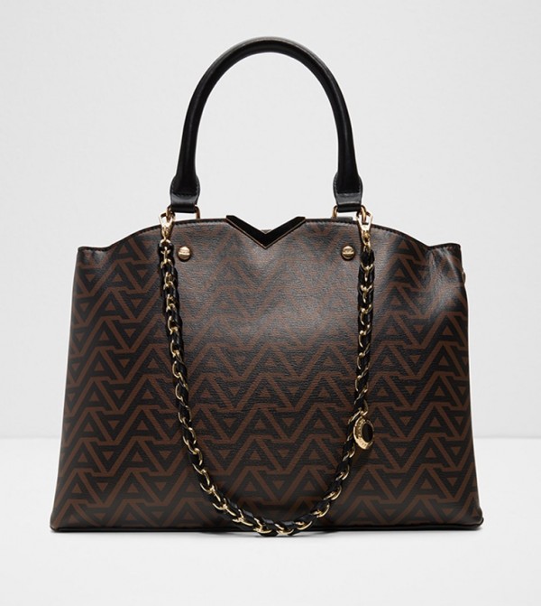 VIVIANA Monogram Patterned Satchel Bag