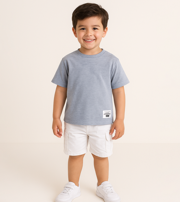 Ribbed Short Sleeves T-Shirt