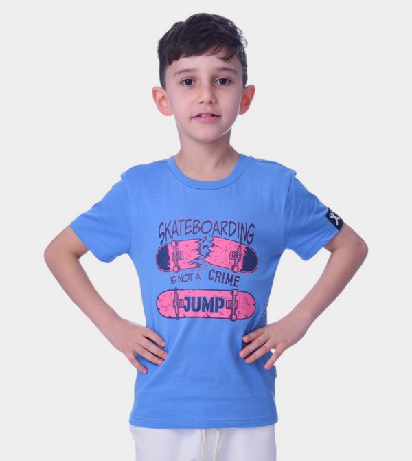 Skaters Gonna Skate Printed T-Shirt