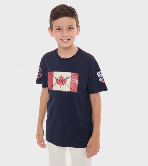 Applique Short Sleeves T-Shirt