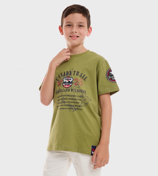 Embroidered Short Sleeves T-Shirt