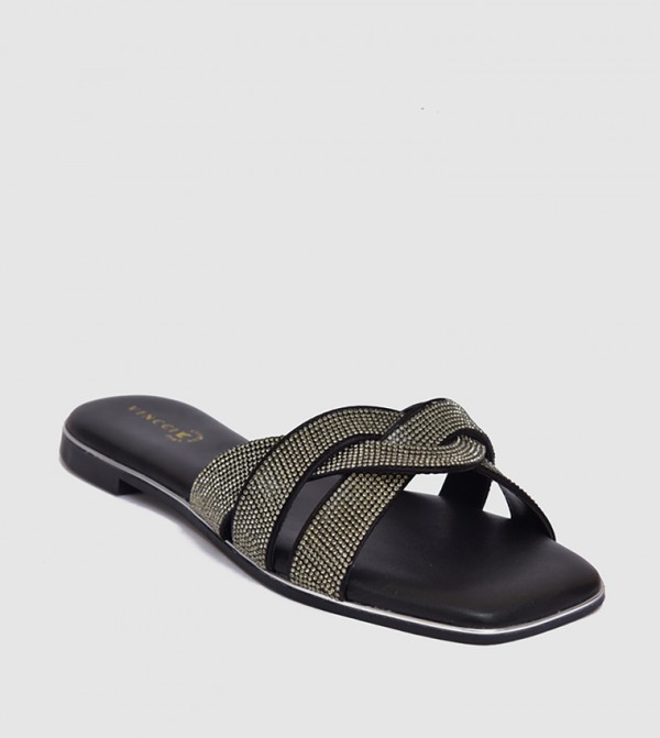 Embellished Flat Sandals