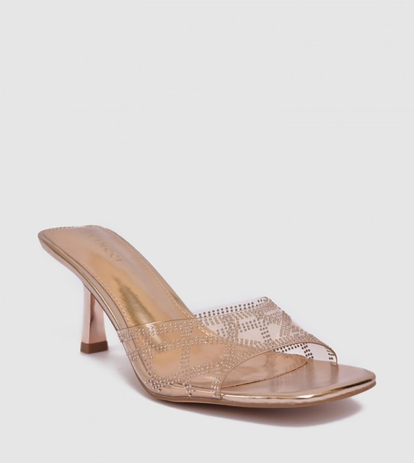 Embellished Heel Sandals
