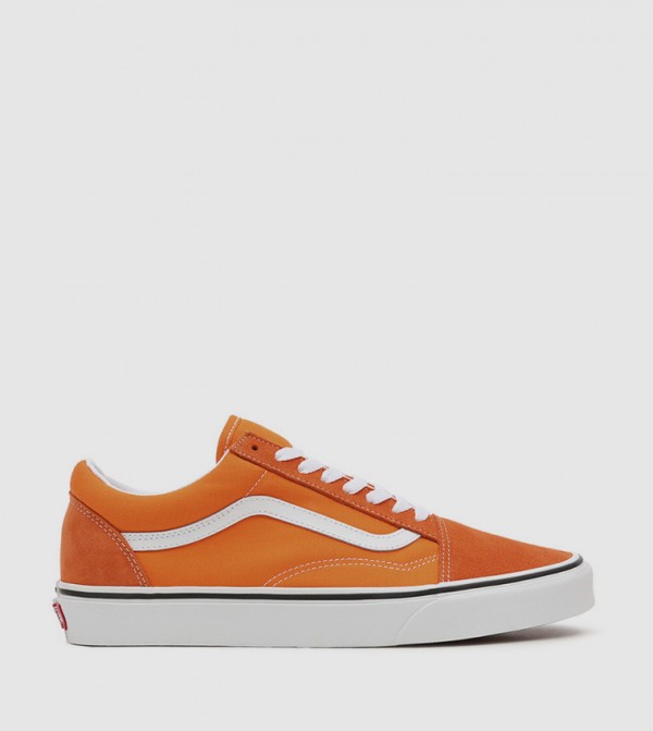 Orange sale shoes vans