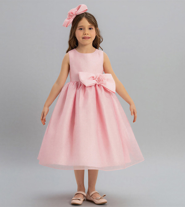 فستان ميدي بفيونكة