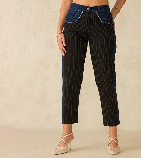 Washed High Waist Skinny Fit Jeans