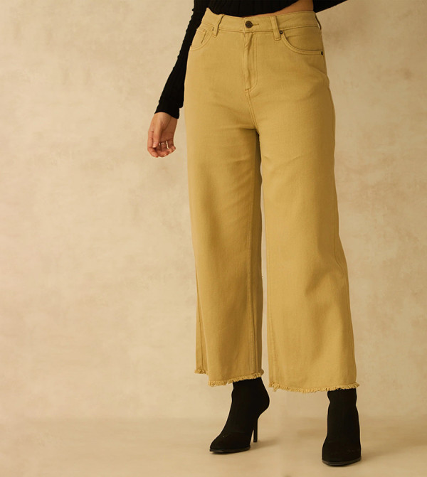 Washed High Waist Wide Leg Jeans