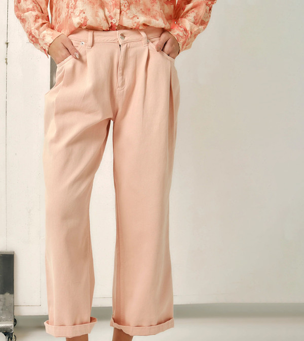 High Waist Relaxed Fit Jeans