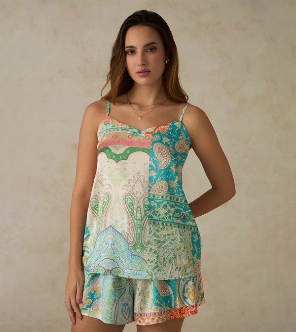 Floral Print Strappy Top