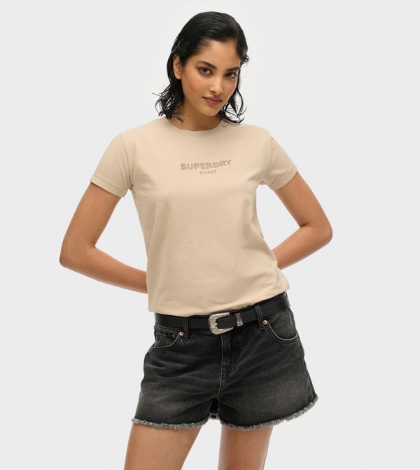Sport Luxe Crew Neck Slim-Fit T-Shirt