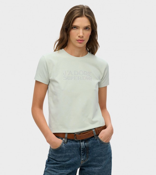 Sport Luxe Crew Neck Slim-Fit T-Shirt