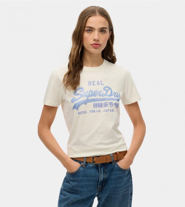 Embellished Crew Neck Slim Fit T-Shirt