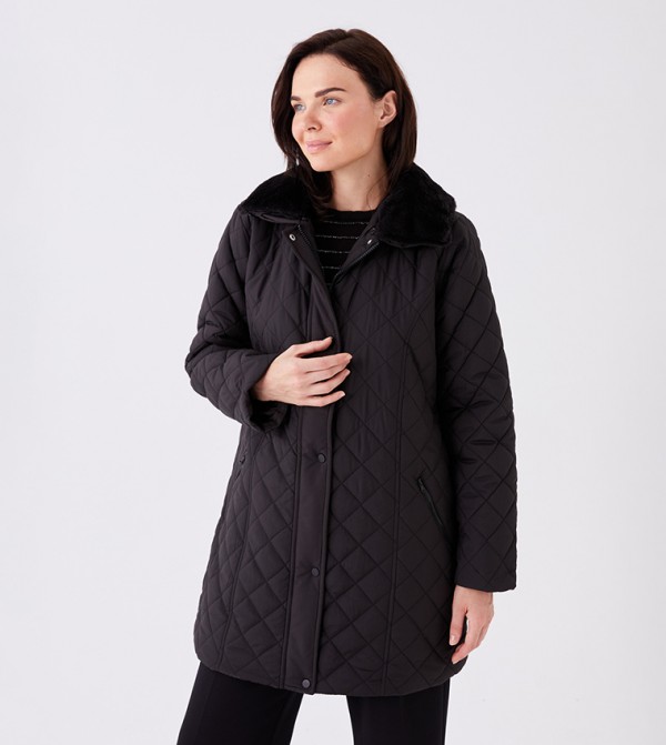 جاكيت بافر باكمام طويلة 