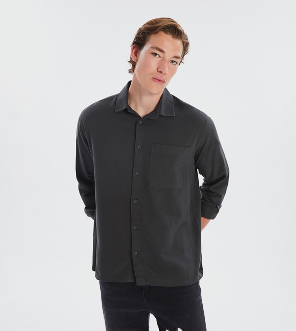 Solid Long Sleeves Shirt