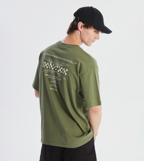 Back Printed Short Sleeves T-Shirt