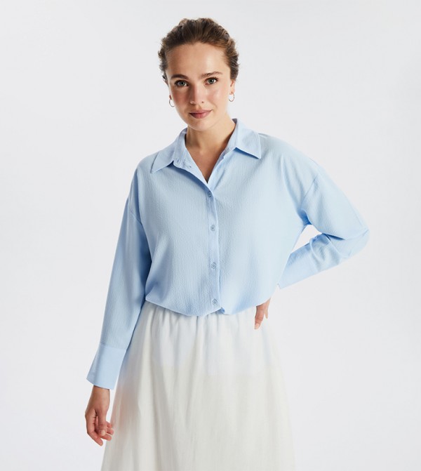 Textured Long Sleeves Shirt